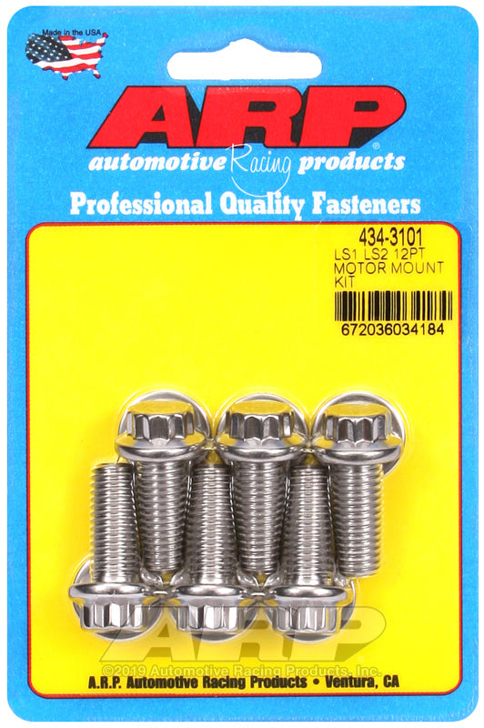 ARP LS1 LS2 SS 12pt Motor Mount Bolt Kit - Burkken Auto Parts