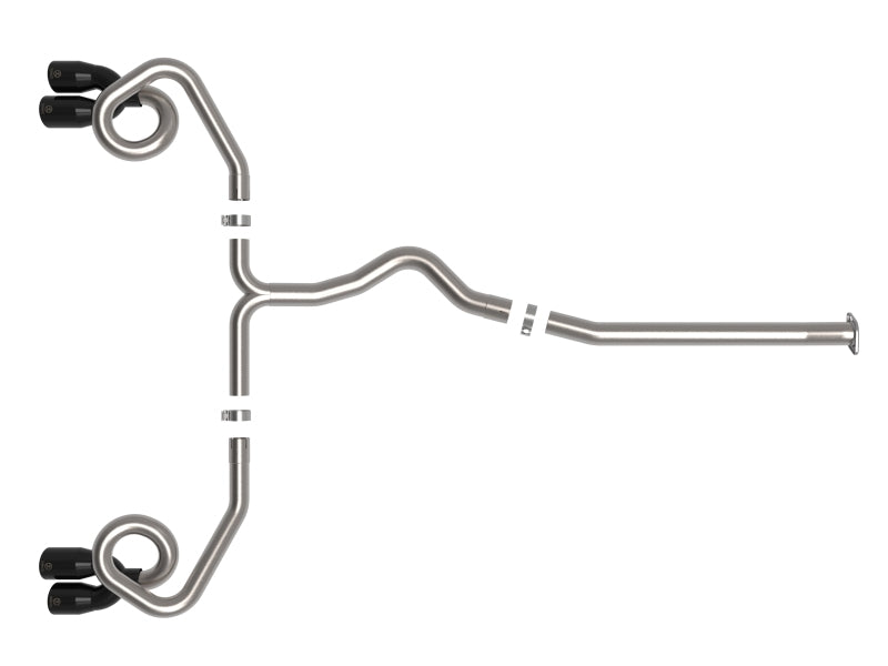 aFe POWER Takeda 3in to 2-1/2in 304 SS Cat-Back Exhaust w/ Black Tips 22-23 Subaru WRX H4-2.4L (t) - Burkken Auto Parts