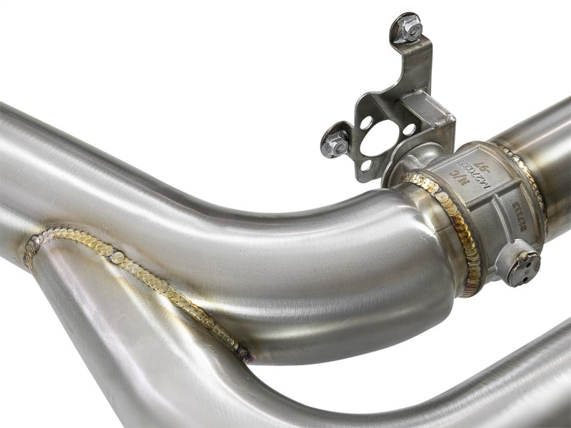 aFe MACH Force-Xp 3.5in. 304 SS C/B Exhaust w/o Muffler 15-18 BMW X5 M V8-4.4L (tt) - Polished Tip - Burkken Auto Parts