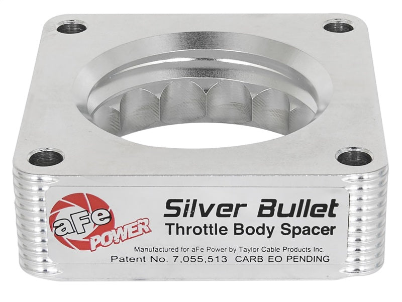 aFe Silver Bullet Throttle Body Spacer 03-06 Nissan 350Z V6 3.5L (VQ35DE) - Burkken Auto Parts