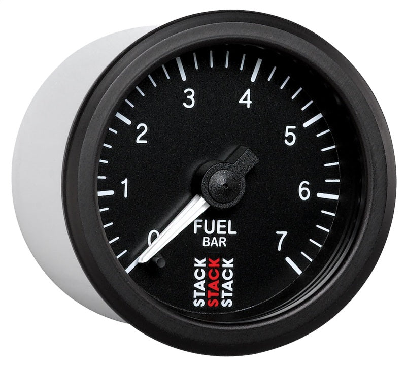 Autometer Stack 52mm 0-7 Bar M10 Male Pro Stepper Motor Fuel Pressure Gauge - Black - Burkken Auto Parts