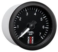 Autometer Stack 52mm 0-7 Bar M10 Male Pro Stepper Motor Fuel Pressure Gauge - Black - Burkken Auto Parts
