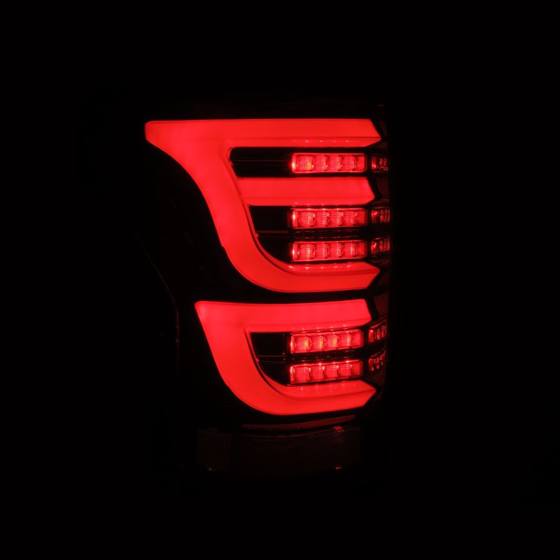 AlphaRex 07-13 Toyota Tundra LUXX-Series LED Tail Lights Alpha-Black - Burkken Auto Parts