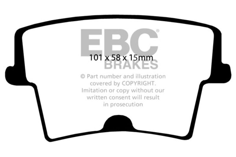 EBC 05-10 Chrysler 300C 5.7 Redstuff Rear Brake Pads - Burkken Auto Parts