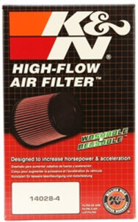 K&N Filter Universal Rubber Filter 10 Degree Flange Angle 4in OD x 2.75in Flange ID x 7in H - Burkken Auto Parts