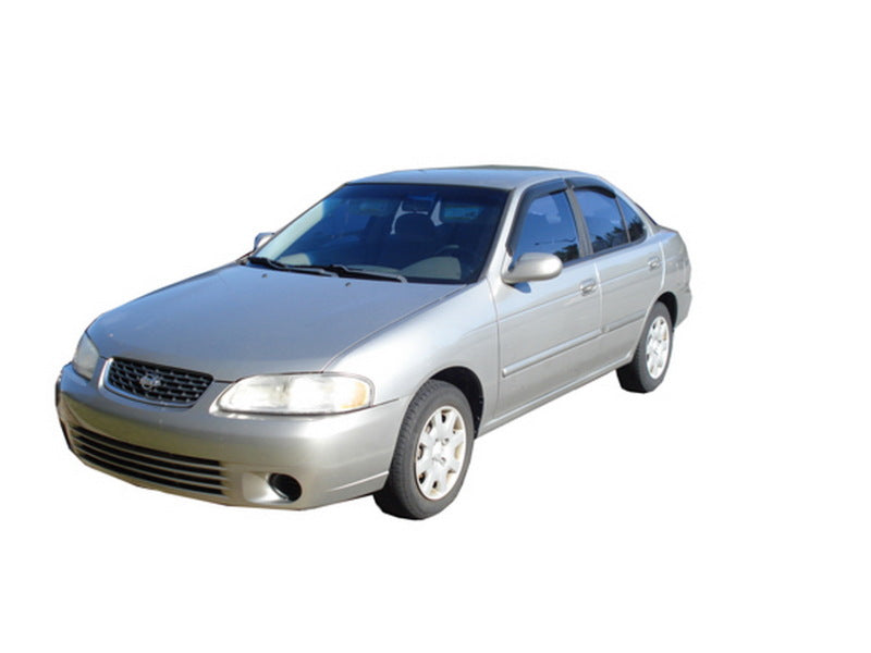 AVS 00-06 Nissan Sentra Ventvisor Outside Mount Window Deflectors 4pc - Smoke - Burkken Auto Parts