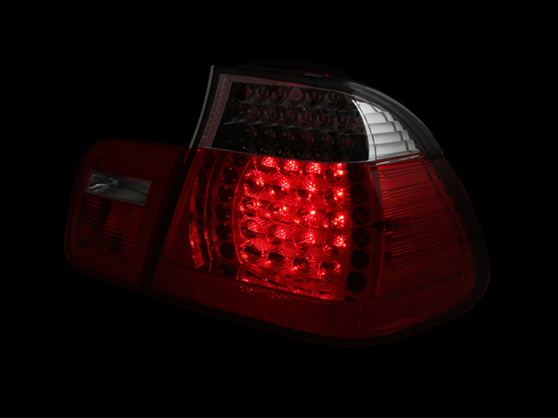 ANZO 2002-2005 BMW 3 Series E46 LED Taillights Red/Clear - Burkken Auto Parts
