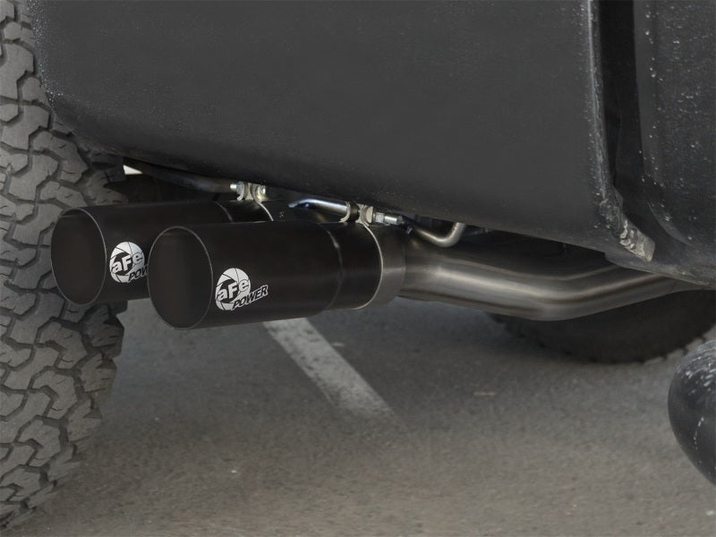 aFe Rebel Exhausts Cat-Back SS Ford F-150 04-08 V8 4.6/5.4L w/ Black Tips - Burkken Auto Parts