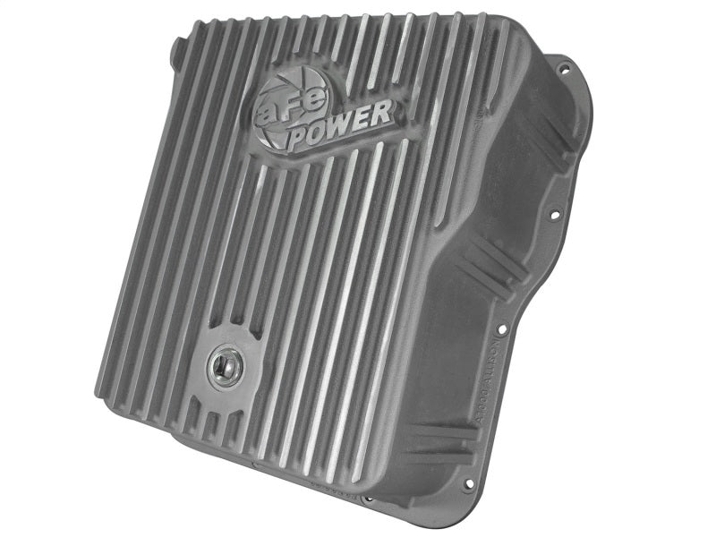 afe Transmission Pan Cover (Raw); GM Diesel Trucks 01-14 V8-6.6L (td) - Burkken Auto Parts