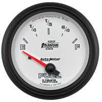 AutoMeter Gauge Fuel Level 2-5/8in. 240 Ohm(e) to 33 Ohm(f) Elec Phantom II - Burkken Auto Parts
