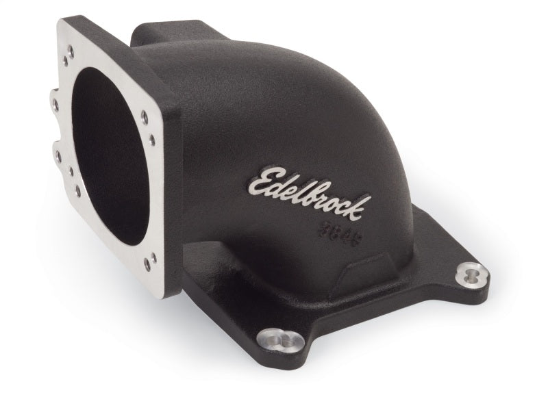 Edelbrock High Flow Intake Elbow 95mm Throttle Body to Square-Bore Flange Black Finish - Burkken Auto Parts