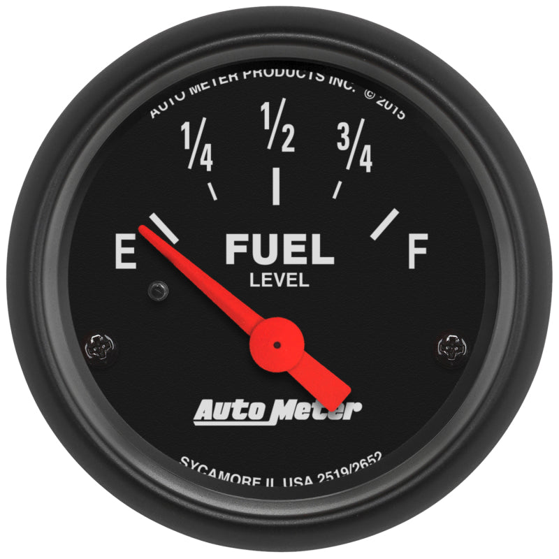 Autometer Z-Series Gauge Fuel Level 2 1/16in 73e To 10f(Aftermarket Linear) Elec Z-Series - Burkken Auto Parts