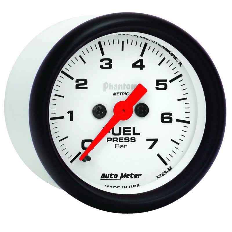 AutoMeter Gauge Fuel Pressure 2-1/16in. 7Bar Digital Stepper Motor Phantom - Burkken Auto Parts