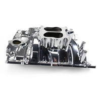 Edelbrock Pontiac 326-455 Performer RPM Intake Manifold - Chrome Plasma Finish