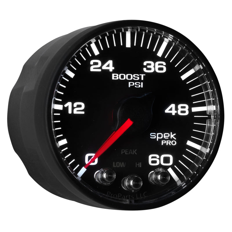 Autometer Spek-Pro 52.4mm 0-60 PSI Digital Stepper Motor Boost Gauge - Burkken Auto Parts
