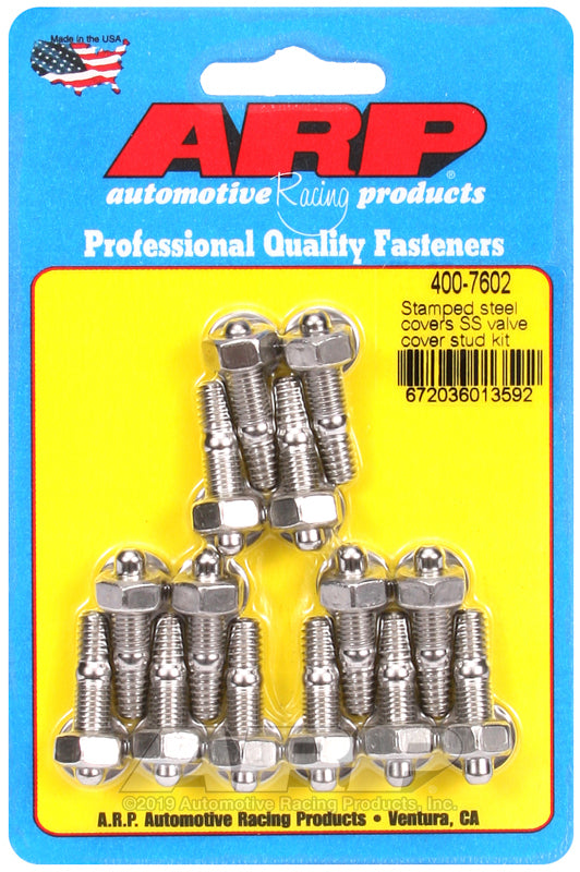 ARP Stamped Steel Covers SS Valve Cover Stud Kit - Burkken Auto Parts