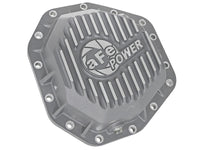 aFe Power Street Ser Rear Diff Cover Raw w/Mach Fin 2017 Ford Diesel Trucks V8-6.7L(td) Dana M275-14 - Burkken Auto Parts