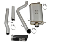 aFe MACHForce XP Exhausts Cat-Back Black Tip 09-17 GM Silverado 1500 4.3/5.3L RegCab SB/LB - Burkken Auto Parts