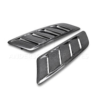 Anderson Composites 2015-2017 Ford Mustang Type-AB Carbon Fiber Hood Vents - Burkken Auto Parts