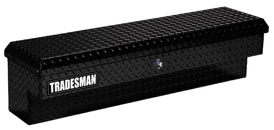 Tradesman Aluminum Side Bin Truck Tool Box w/Push Button (60in.) - Black - Burkken Auto Parts
