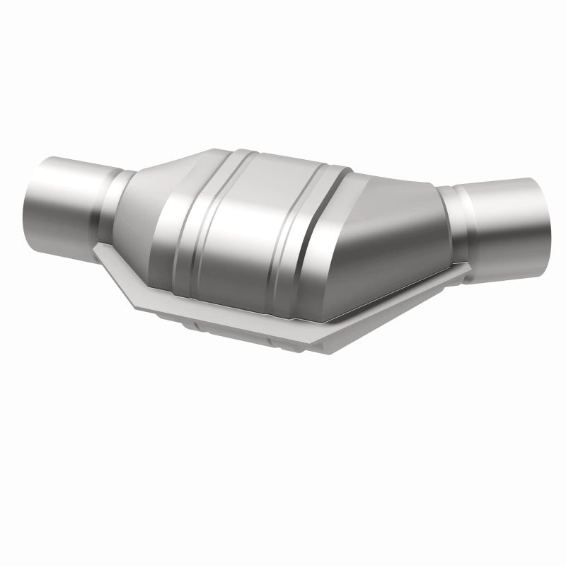 MagnaFlow Conv Univ 2in Inlet/Outlet Angled Offset/Center Oval (California) - Burkken Auto Parts
