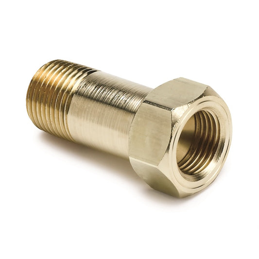 AutoMeter Fitting Adapter 3/8in. NPT Male Extension Brass For Mech. Temp. Gauge - Burkken Auto Parts