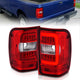 ANZO 2001-2011 Ford  Ranger LED Tail Lights w/ Light Bar Chrome Housing Red/Clear Lens - Burkken Auto Parts