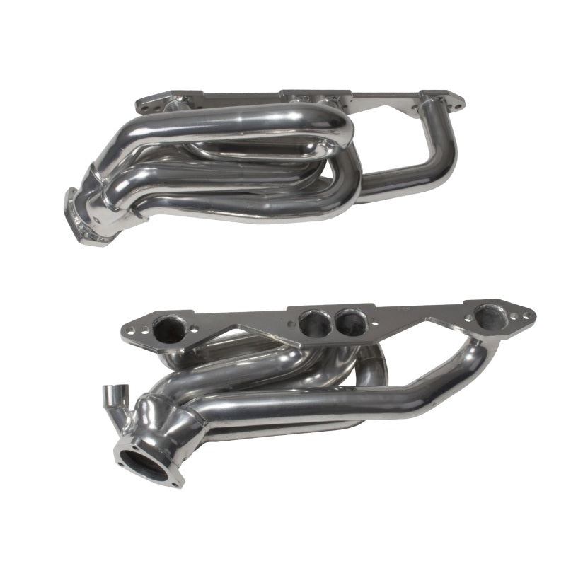 BBK 96-98 GM Truck SUV 5.0 5.7 Shorty Tuned Length Exhaust Headers - 1-5/8 Silver Ceramic - Burkken Auto Parts