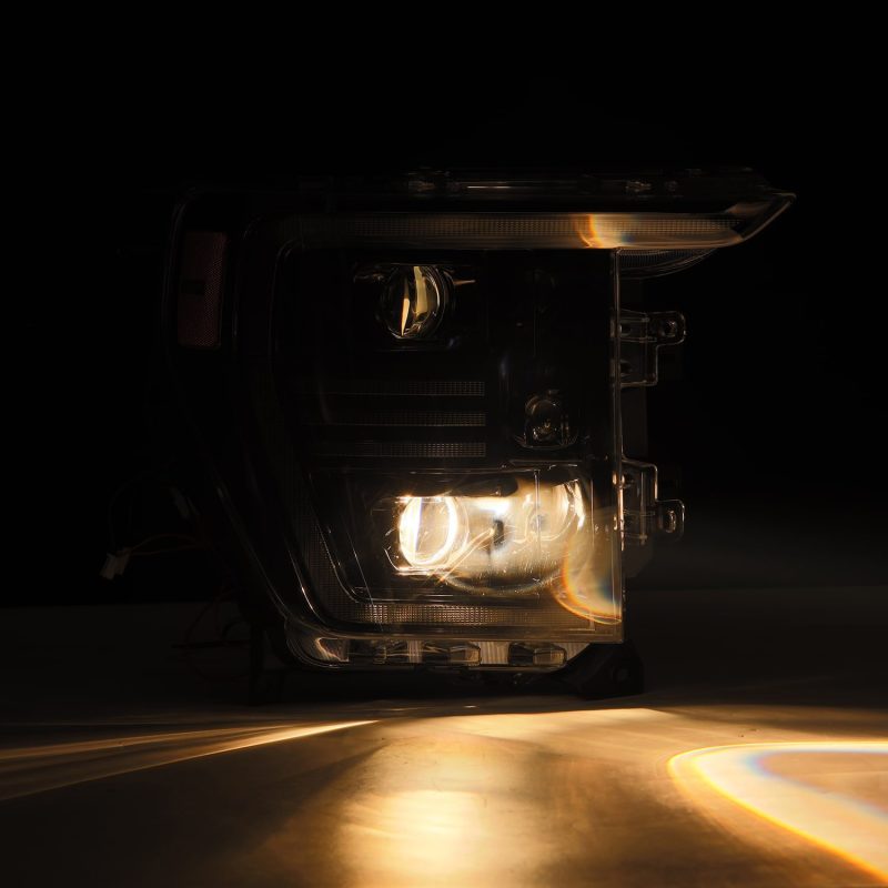 AlphaRex 21-22 Ford F150 PRO-Series Projector headlights Alpha-Black w/Activ Light/Seq Signal - Burkken Auto Parts