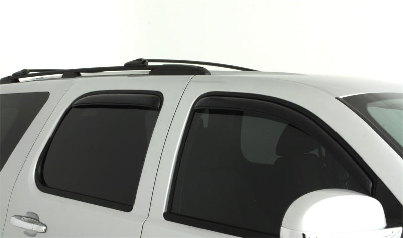AVS 07-14 Chevy Tahoe Ventvisor In-Channel Front & Rear Window Deflectors 4pc - Smoke - Burkken Auto Parts