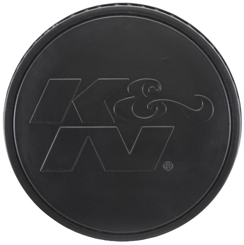 K&N Universal Rubber Filter-Round Tapered 4.5in Flange ID x 8in Base OD x 6.625in Top OD x 8in H - Burkken Auto Parts