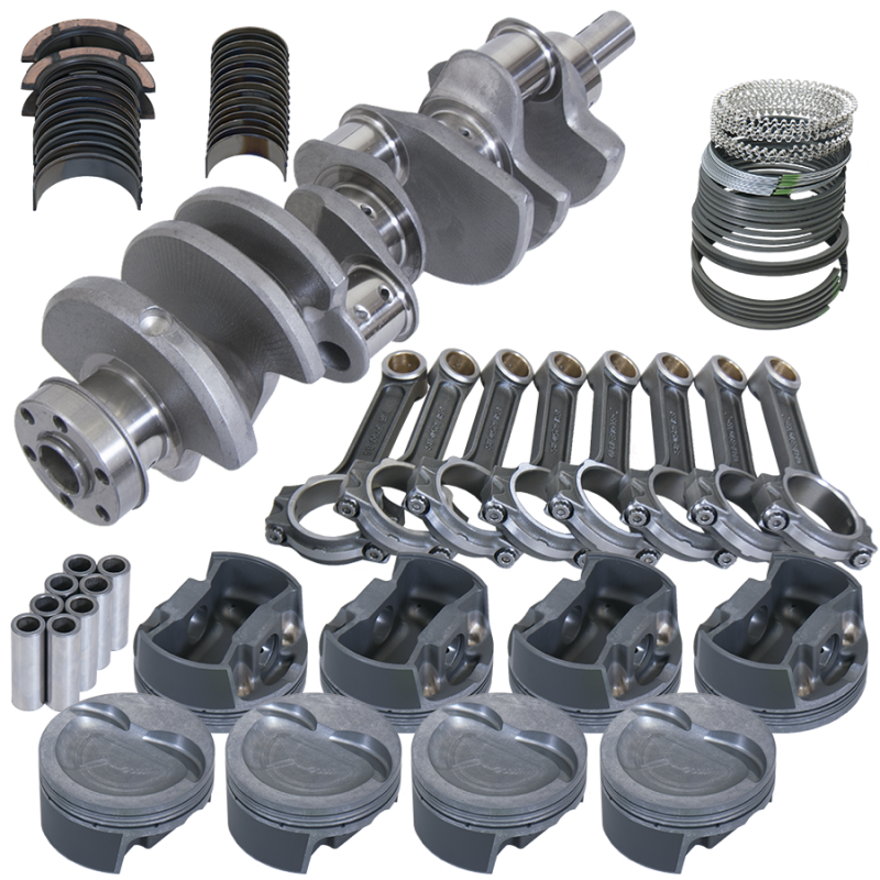 Eagle Ford 351W 4.000in Crank 2.750in Mains 6.250in I-Beam Rods 4.040in Pistons Balanced Assembly - Burkken Auto Parts