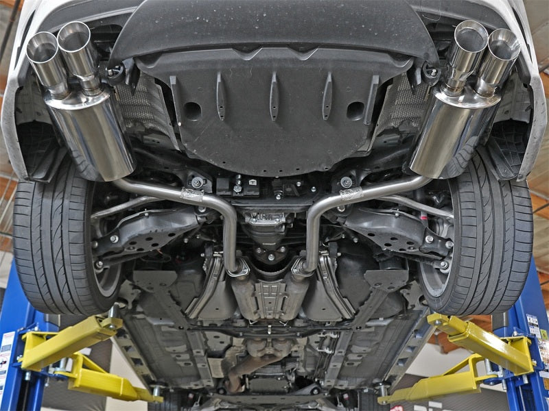 aFe Takeda 16-17 Lexus RC 200T 2.0L (t) 2in. SS Axle-Back Exhaust System w/Polished Tips - Burkken Auto Parts
