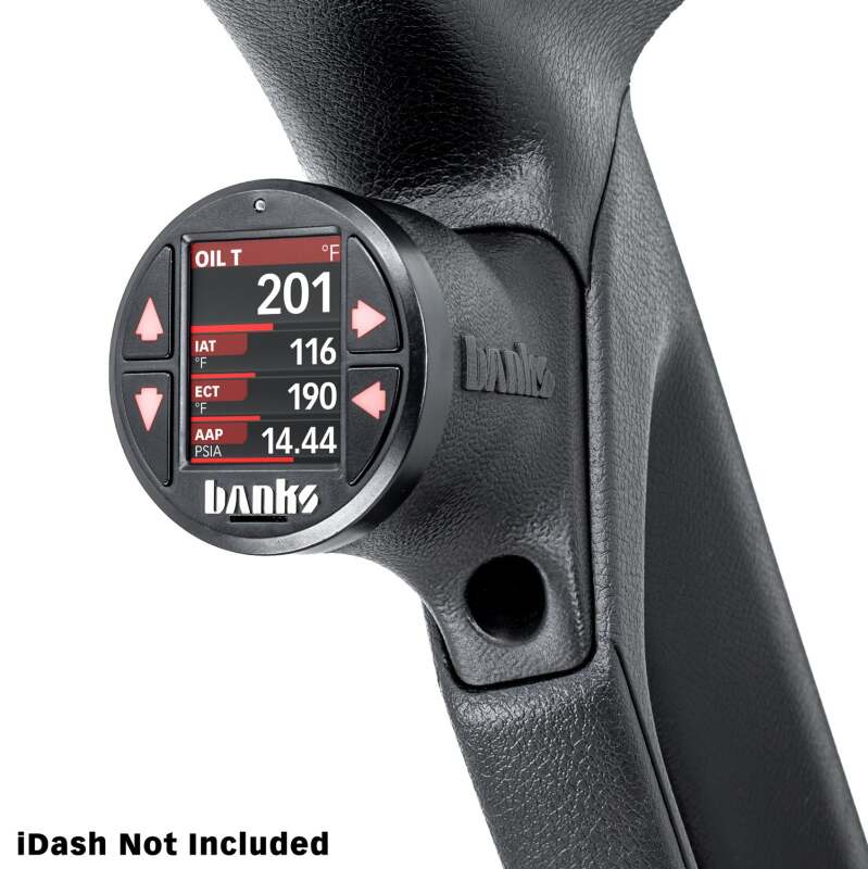 Banks Power 18-23 Jeep Wrangler/Gladiator - iDash Stealth Single Gauge Pod Kit - Burkken Auto Parts