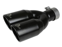 aFe Rebel Series 2.5in 409 SS Axle-Back Exhaust System Black 07-18 Jeep Wrangler (JK) V6-3.6L/3.8L - Burkken Auto Parts