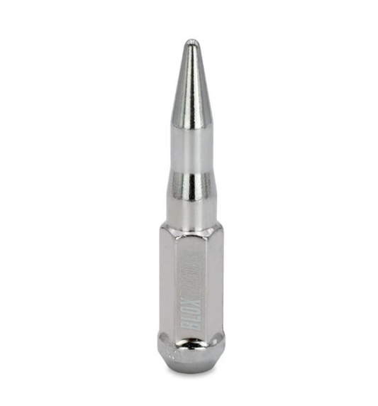 BLOX Racing Spike Forged Lug Nuts - Chrome 12 x 1.25mm - Single - Burkken Auto Parts