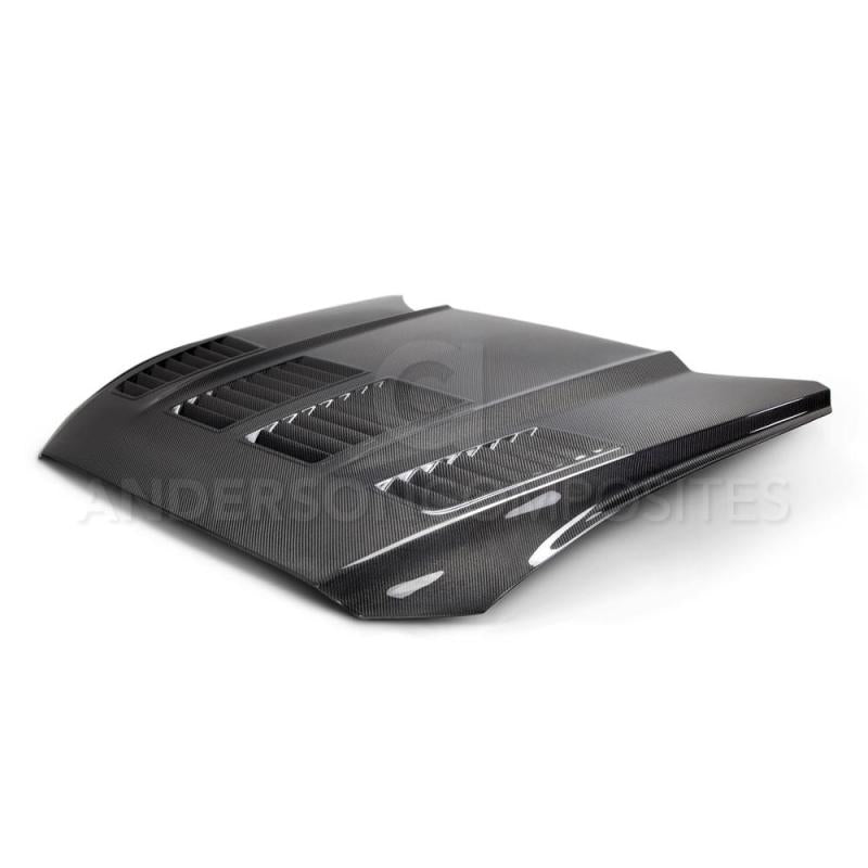 Anderson Composites 15-17 Ford Mustang (Excl. GT350/GT350R) Type-TW Double Sided Hood - Burkken Auto Parts