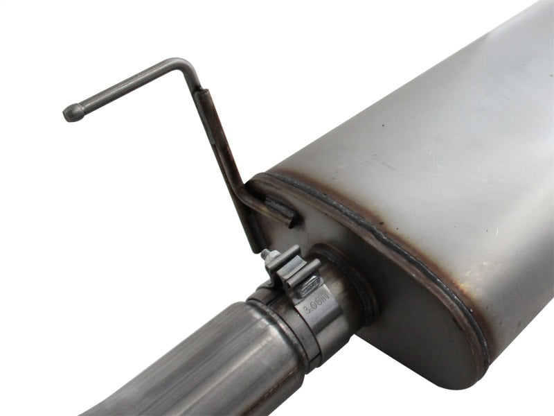 aFe MACHForce XP Exhausts Cat-Back SS 409 EXH  Wrinkle Black CB Ford F-150 11-12 V6-3.5L (tt) - Burkken Auto Parts
