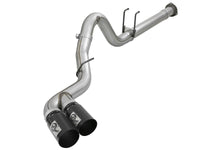 aFe Rebel XD 4in SS DPF-Back Exhaust 17-18 FOrd Diesel Trucks V8-6.7L (td) w/ Dual Black Tips - Burkken Auto Parts