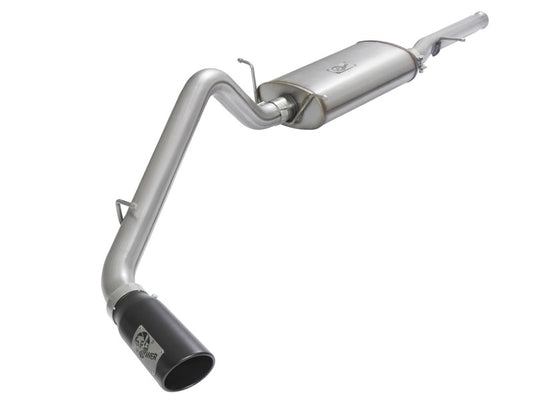 aFe MACHForce XP Exhausts Cat-Back Black Tip 09-17 GM Silverado 1500 4.3/5.3L RegCab SB/LB - Burkken Auto Parts