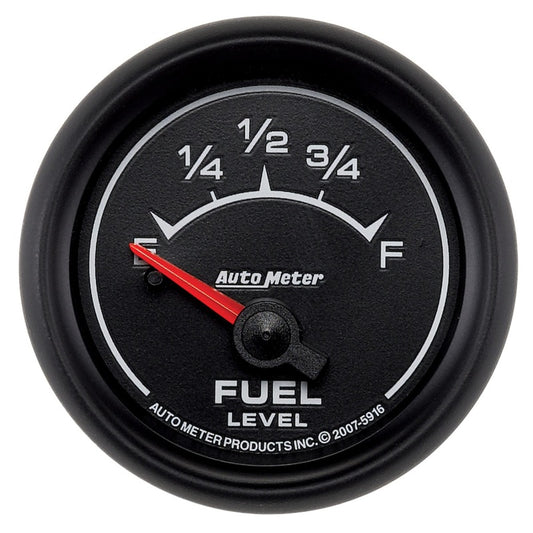 AutoMeter Gauge Fuel Level 2-1/16in. 240 Ohm(e) to 33 Ohm(f) Elec Es - Burkken Auto Parts