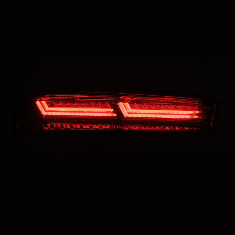 AlphaRex 16-18 Chevrolet Camaro PRO-Series LED Tail Lights Jet Black - Burkken Auto Parts