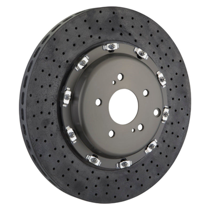 Brembo 09-11 GTR Front 2-Piece CCM-R Discs 380x34 CCM-R Drilled - Burkken Auto Parts