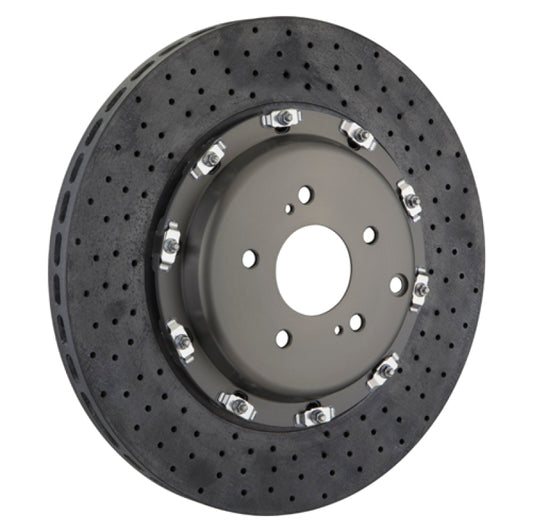 Brembo 09-11 GTR Front 2-Piece CCM-R Discs 380x34 CCM-R Drilled - Burkken Auto Parts