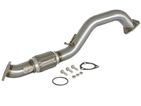 aFe Power Elite Twisted Steel 16-17 Honda Civic I4-1.5L (t) 2.5in Rear Down-Pipe Mid-Pipe - Burkken Auto Parts