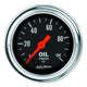 Autometer Traditional Chrome 2-1/16in 100 PSI Mechanical Oil Pressure Gauge - Burkken Auto Parts