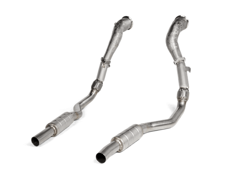 Akrapovic 2020 Audi RS6 Avant (C8) DownPipe (SS) w/Link Pipe Set (Does Not Fit w/L-AU/SS/6) - Burkken Auto Parts