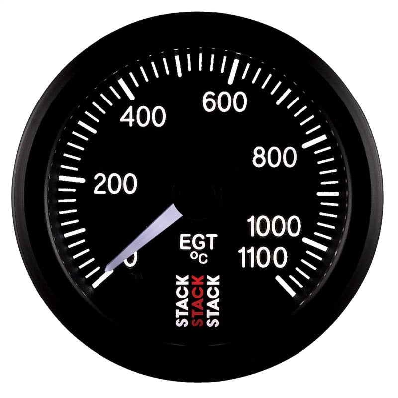 Autometer Stack 52mm 0-1100 Deg C Pro Stepper Motor Exhaust Gas Temp Gauge - Black - Burkken Auto Parts