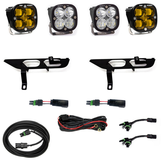 Baja Designs 2021+ Ford F-150 Pro Series Fog Pocket Kit - Amber - Burkken Auto Parts