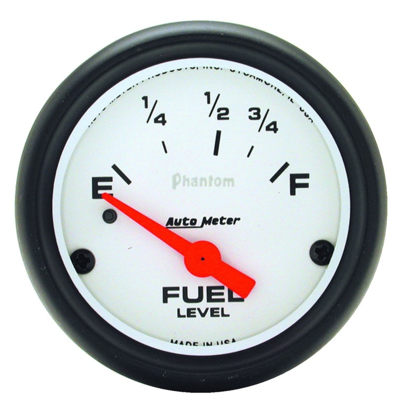 Autometer Phantom Fuel Level 2 5/8in 0 ohm to 90 ohm Electric Gauge - Burkken Auto Parts